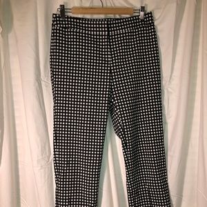 vintage black and white gingham pants